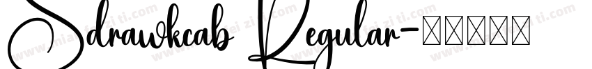 Sdrawkcab Regular字体转换